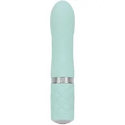 Розкішний вібратор Pillow Talk - Flirty Teal з кристалом Сваровські