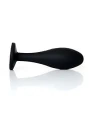 Анальна пробка - Jewellery Silicone Black Plug M Clear - мініатюра 3