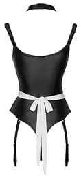 Боді Cottelli Collection Costumes Maid S (чорний з білим) - мініатюра 10