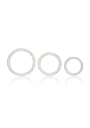 Ерекційне кільце CalExotics Tri-Rings 3 шт білий - мініатюра 2