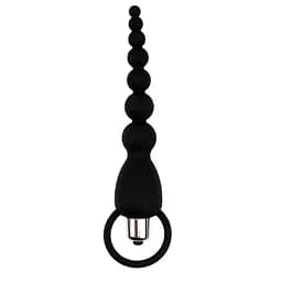 Анальная цепочка Black Mont Elite Power Beads 19.5 см (черный)