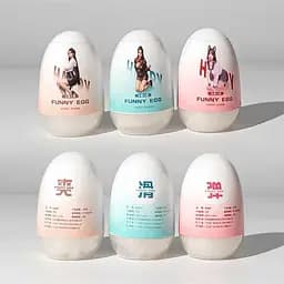 Яйце мастурбатор Funny Egg вагіна - мініатюра 5