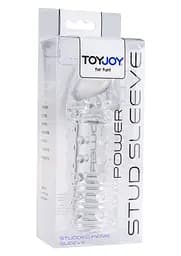 Насадка на пеніс ToyJoy Power Stud Sleeve 15.5 см (прозорий) - мініатюра 3