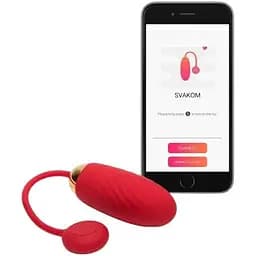 Виброяйцо Svakom Ella 21.5 см красный