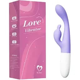 Жіночий вібратор для клітора зі стимулятором клітора фіолетовий