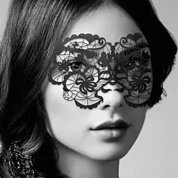 Маска на обличчя Bijoux Indiscrets - Anna Mask, вінілова, клейове кріплення, без зав'язок - мініатюра 2