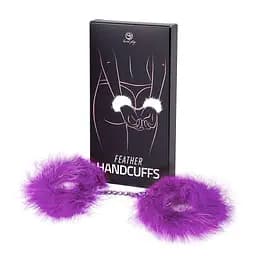 Наручники - Secret Play Feather Handcuffs Purple - мініатюра 6