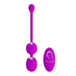Вагінальні віброкульки Pretty Love Willie Vibrating Kegel Balls Purple - мініатюра 3