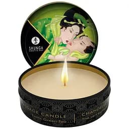 Массажная свеча Shunga Mini Massage Candle Exotic Green Tea с афродизиаками 30 мл