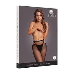 Колготки Le Desir Shimmering Cut-Out Tights Black XS/XL - мініатюра 3
