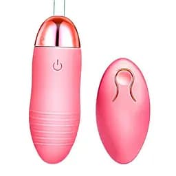 Виброяйцо с пультом управления и USB зарядкой 10 режимов Бежевый