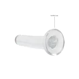 Фалоімітатор Realrock Crystal Clear Dildo 5.3" 13.5 см прозорий - мініатюра 3