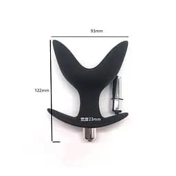 Анальна пробка-розширювач з вібрацією Black Velvets Anchor Plug 12,2 см. K000671 - мініатюра 5