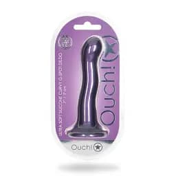Фалоімітатор Ouch! Curvy G-Spot Dildo 7'' 17 cm (фіолетовий) - мініатюра 12