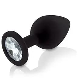 Набір анальних пробок із кристалом Rianne S: Booty Plug Set Black діаметр 2.7 см 3.5 см 4.1 см - мініатюра 7