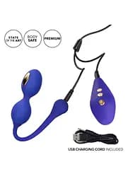 Вагінальні кульки CalExotics E-stim Dual Kegel Exerciser, 19.7 см, фіолетовий - мініатюра 11