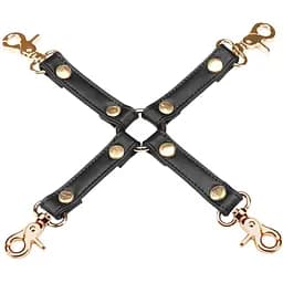 Фіксатор Liebe Seele Dark Candy Hogtie With Gold Hardware чорний