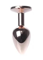 Анальна пробка - Jewellery Red Gold Plug Light Blue - мініатюра 6