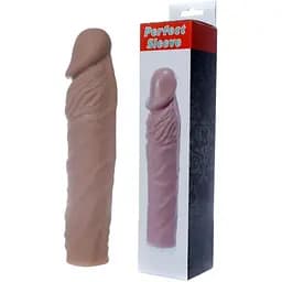 Подовжувальна насадка на пеніс Boss Perfect Sleeve Mulatto 19 см коричневий