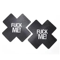 Виниловые наклейки на соски с принтом 'Fuck Me!' One size Черный K000253