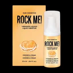 Рідкий вібратор Nuei Rock Me! Печиво з кремом (20 мл): Їстівний, для орального сексу та десертної стимуляції
