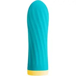 Вибратор для клитора Pleasures Bullets Twist & Shout 8.5 см бирюзовый