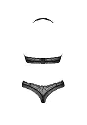 Комплект еротичної білизни Obsessive Medilla XS/S чорний - мініатюра 7