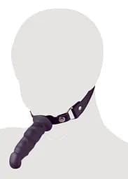Кляп-фалоімітатор Fetish Collection Heavy Duty Dildo Gag чорний - мініатюра 4