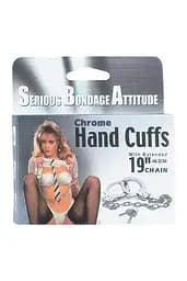 Наручники Chrome Handcuffs Metal Handcuffs W. Key - мініатюра 2