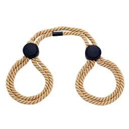 Наручники эротические универсальные для рук и ног регулируемые One Size бежевый