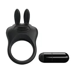 Ерекційне кільце Pretty Love Davion Penis Ring 7.4 см чорний - мініатюра 2