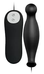 Анальна пробка з вібрацією Pretty Love Vibrating Butt Plug Black Baile BI-040036 23799 - мініатюра 2