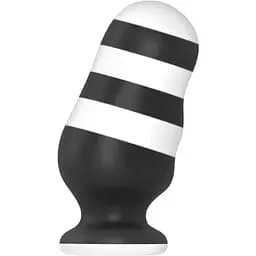 Анальная пробка LoveToy X-Missioner 18 см (черно-белый)