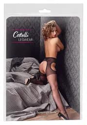 Колготки Cottelli Collection Sex Tights S/M чорний - мініатюра 7
