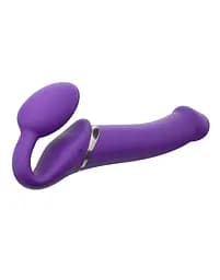 Страпон Strap-On-Me Vibrating L, 19 см (фіолетовий) - мініатюра 4