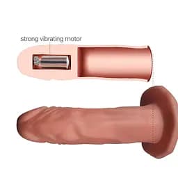 Порожнистий страпон Vibrating Unisex Strap On для пари з пультом керування Love Toy 66-LV3002 22575 - мініатюра 6
