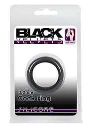 Ерекційне кільце Black Velvets Cock Ring 3.2 см чорний - мініатюра 3