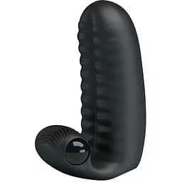 Вибронасадка на палец Pretty Love Abbott Finger 9.4 см черный