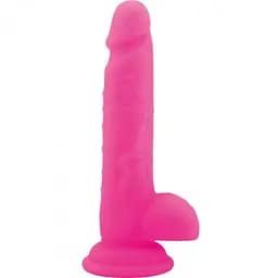 Фалоімітатор Real Safe Rod Slim, 19 см (рожевий)