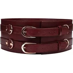 Бондажний пояс Liebe Seele Wine Red Waist Belt S бордовий