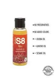 Масажна олія S8 Massage Oil Green Tea Lilac Blossom 50 мл - мініатюра 3