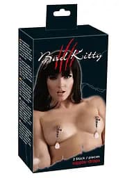 Затискачі для сосків Bad Kitty Nipple Drops 115 см сріблястий - мініатюра 4