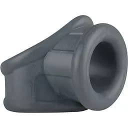 Эрекционное кольцо Boners Liquid Silicone 2 in 1 Ballstretcher серый