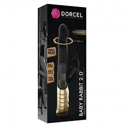 Вібратор-кролик Dorcel Baby Rabbit Gold 2.0 з перловим масажем і обертовою головкою Dorcel SO4068 90557 - мініатюра 2