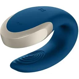 Смарт-вібратор для пар Satisfyer Double Love Синій - мініатюра 5