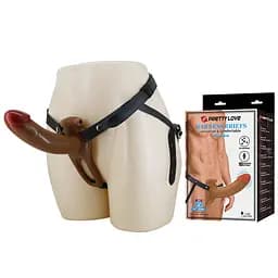 Реалістичний порожнистий страпон PRETTY LOVE - Harnes Briefs BRADDEN 6.7 10 functions PRETTY LOVE BW-022105Z 103609