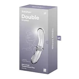 Ділдо Satisfyer Double Crystal (Transparent) - мініатюра 5