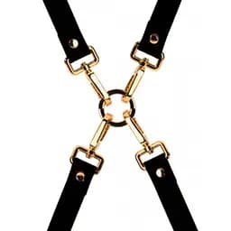 Хрестовина італійська шкіра Bondage Boutique leather Hogtie Upko - мініатюра 6