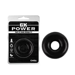 Ерекційне кільце GK Power Fat O Cock Ring No.1 чорний - мініатюра 2