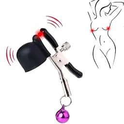 Затискачі на соски з вібрацією Ikoky для BDSM з регулюванням тиску
